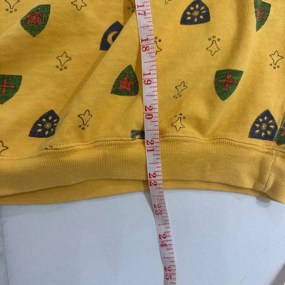 The Great Plains Clothing Company Size Large Mustard Yellow Sweatshirt - Crest - Picture 7 of 7
